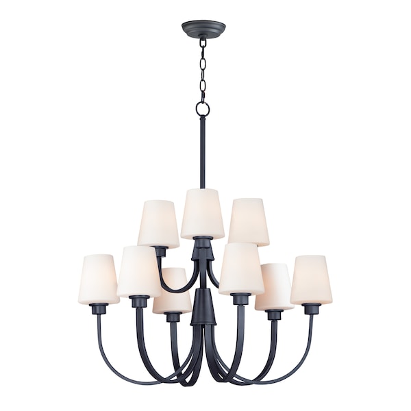 Maxim Lighting Shelter 9-Light 30" Wide Black Chandelier 11826SWBK - main